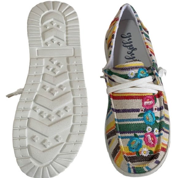 Gypsy Jazz FLO Multi Stripe Slip On Sneakers - Picture 2 of 5